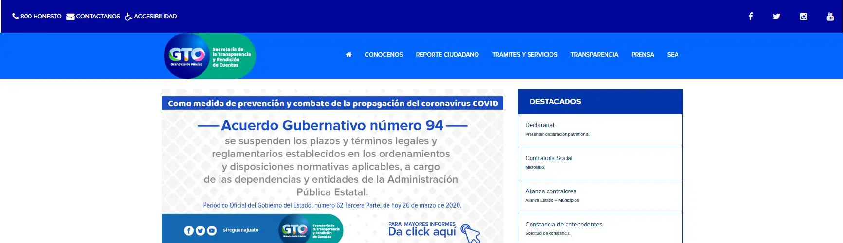 guanajuato portal web ciudadano